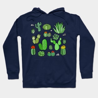 Cactus and succulent print Hoodie